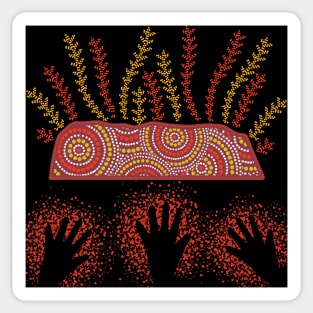 Awesome Aboriginal Dot Art Sticker